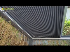 4x6m SAP-200 Pergola de cuchilla de aluminio retráctil