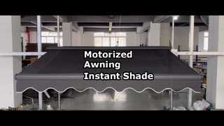 Toldo de brazo retráctil con dosel de medio casete 580