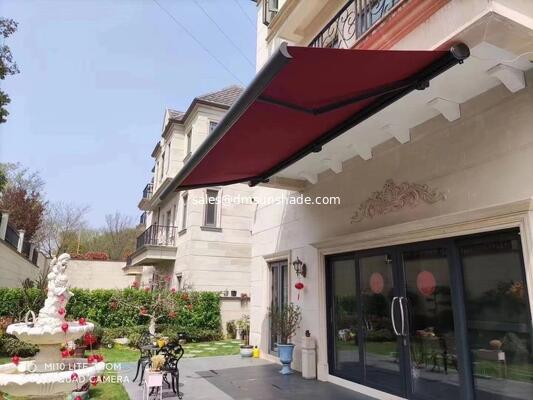 High-End Motorized Full Cassette Awning Premium Outdoor Retractable Balcony Cover with Remote Control
