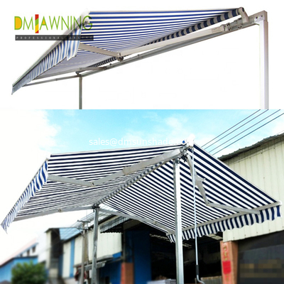Open Air  Double Sided Awning Independent Garden Restaurant Retractable Awning