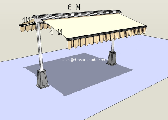 Outdoor Powder Coated Double Arm Awning Balcony Patio Awning