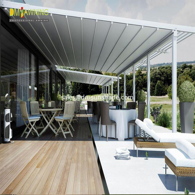 Outdoor Pergola Awning Kits Garden Sunshade PVC Waterproof Motorized Pergola Awning