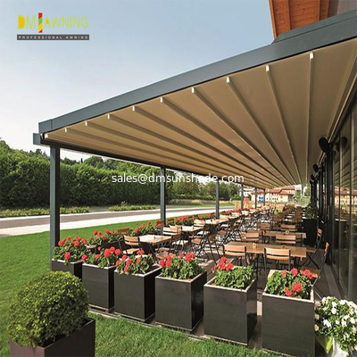 Outdoor Pergola Awning Kits Garden Sunshade PVC Waterproof Motorized Pergola Awning