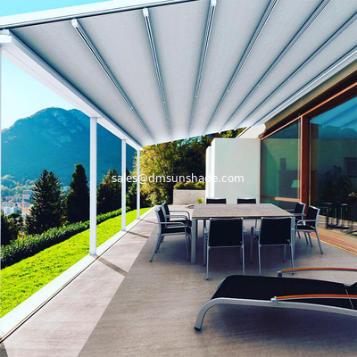 Outdoor Pergola Awning Kits Garden Sunshade PVC Waterproof Motorized Pergola Awning