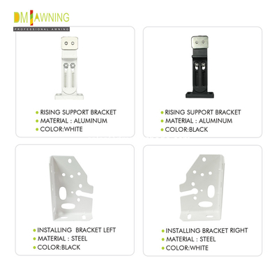 Balcony aluminum retractable awning accessory, aluminium awning bracket , wholesale awning components