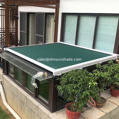 Toldo retráctil de vidrio para exteriores, cortina parasol, aislamiento térmico con bloqueo UV para invernadero, persianas, cubierta impermeable para proteger del sol, para habitaciones de vidrio, patios, terrazas, toldos de techo
