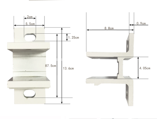 Soporte para toldo en forma de U blanco y negro para toldo retráctil - Piezas de repuesto